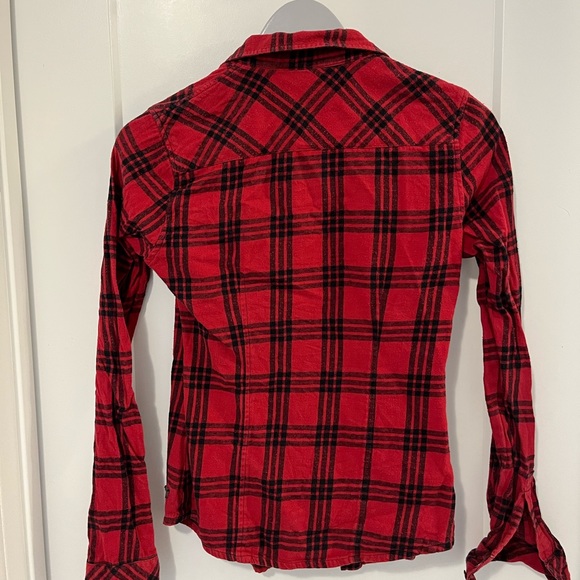TNA Red Plaid Button Down Shirt - Picture 3 of 3